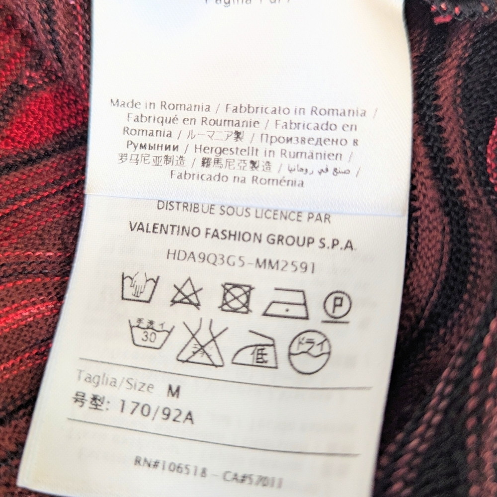 Missoni Red and Black Knit Sweater XXL - Picture 9 of 10